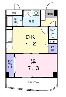 レフィナード【3階】の間取り