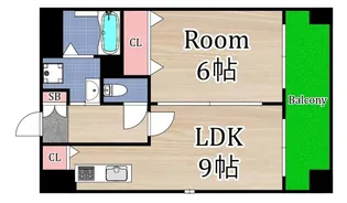 リヴェール楠根【4階】の間取り