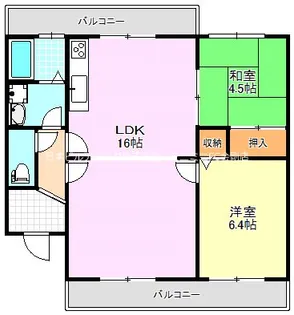 パークアベニュー弐番館【1階】の間取り
