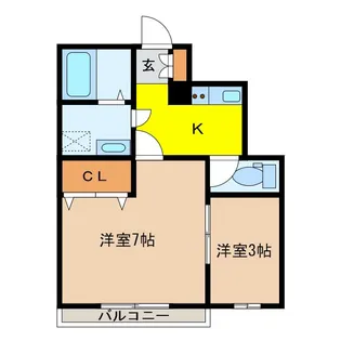 クレストV3【1階】の間取り