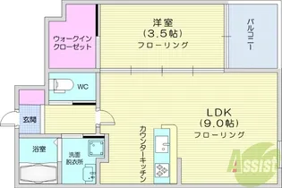 blanc【1階】の間取り