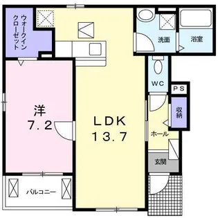 ブルーム【1階】の間取り