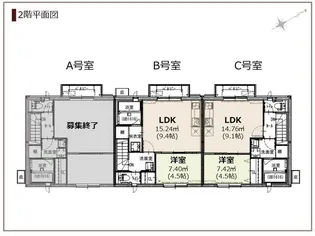 プレミアムガレージハウス河辺II【2階】の間取り
