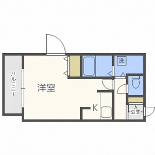 フェリスカーサN20【3階】の間取り