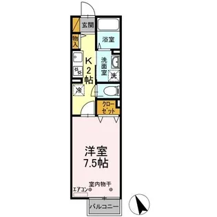 レセンテ・本八幡【2階】の間取り