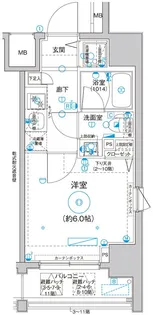 Le a横濱サウスステージ【5階】の間取り