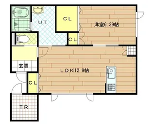 コスモ東神楽2【2階】の間取り