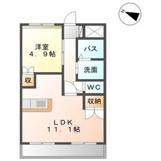 ブランシェ滝尾【1階】の間取り