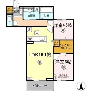 アルモ ギオーネ【1階】の間取り