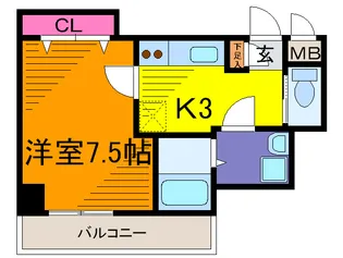 晴花マンション【4階】の間取り