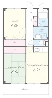 コンフォール【3階】の間取り