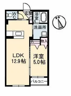 コンソラーレ 壱番館【1階】の間取り