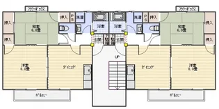 サンライズ矢賀A【2階】の間取り