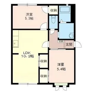 リバーサイドヒルズ【1階】の間取り