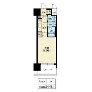 スプランディッド十三本町【9階】の間取り