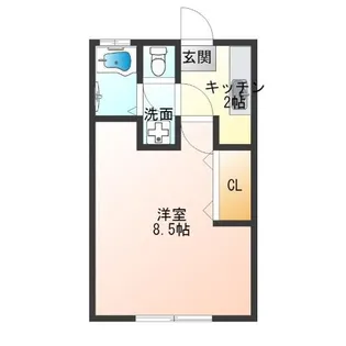マンション11【4階】の間取り