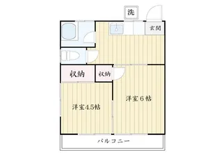 元ハイツ【1階】の間取り