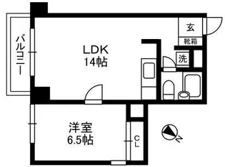 パシフィックパレス赤坂【2階】の間取り