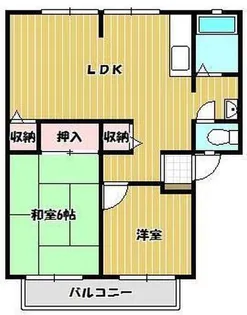 サンライフ三条B棟【2階】の間取り