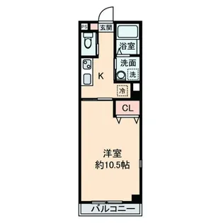 Comodo砂田橋【3階】の間取り
