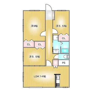 日新ビル【2階】の間取り