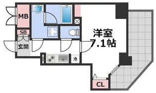 エスライズ本町東【8階】の間取り