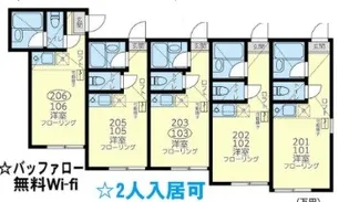 ユナイト・Hemi・アイザックの杜【1階】の間取り