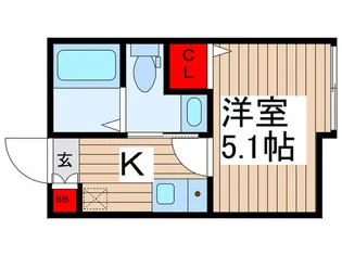 FERIO千住緑町【2階】の間取り