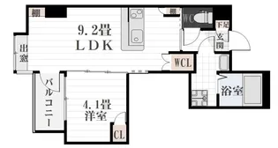 LA‐CHIC鹿児島中央【7階】の間取り