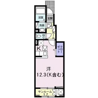 ベル アウローラ【1階】の間取り