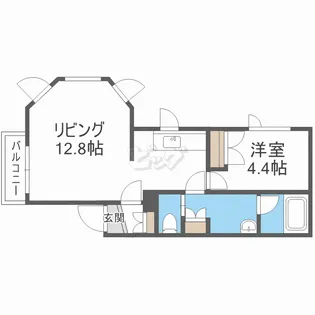 パレス24川村【2階】の間取り