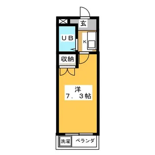 ウインズ植田【1階】の間取り