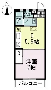 コーラルマンション【3階】の間取り