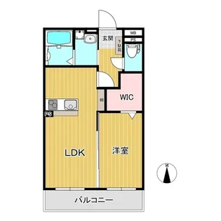 OKITAシティハウス【3階】の間取り