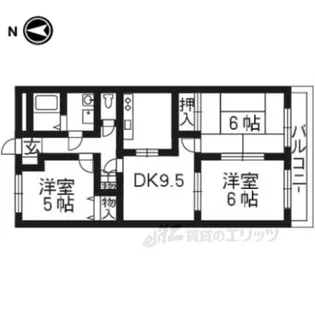 シャトーエスポワール【4階】の間取り