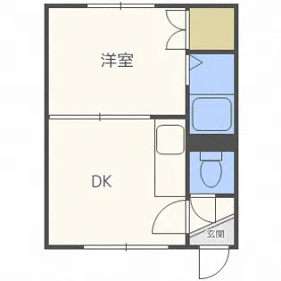 グランツール北26条【1階】の間取り