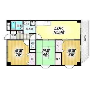 ルミエール藤ヶ丘【1階】の間取り