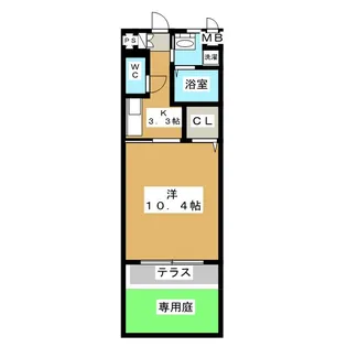 クレスト小牧【1階】の間取り