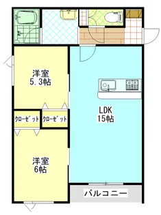 HOUSE YURI【1階】の間取り