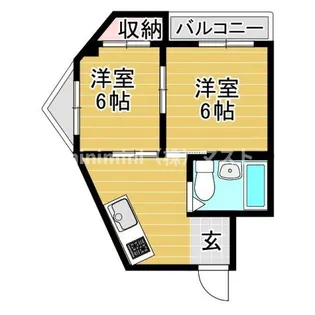 ラパンジール大国III【6階】の間取り