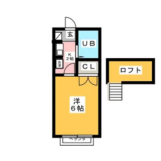 ミューズサンタフェ【1階】の間取り