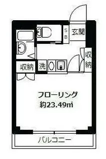 ベルジュ目黒【4階】の間取り