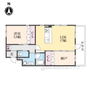 RhinoFlatsJOY【1階】の間取り