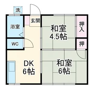 高原アパート【2階】の間取り