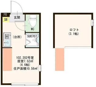 ハーモニーテラス南砂町【1階】の間取り
