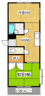グリーンハイツ黒川【1階】の間取り