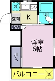 サンハイツ俊【3階】の間取り