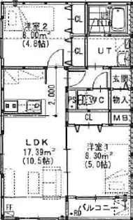 ライズニセコC棟【2階】の間取り