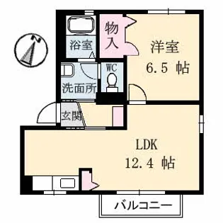 リッシュ良庵【1階】の間取り