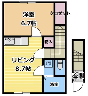 ベルメゾン【2階】の間取り